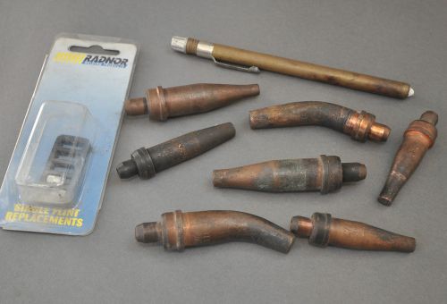 Grab Bag of Welding Torch Tips, Victor, plus misc. items