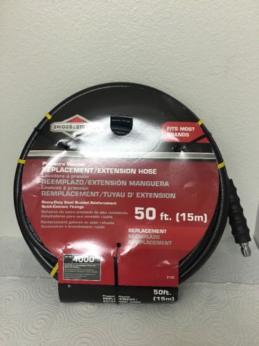 Briggs &amp; stratton 6192 50 ft 4000 psi replacement pressure washer hose brand new for sale