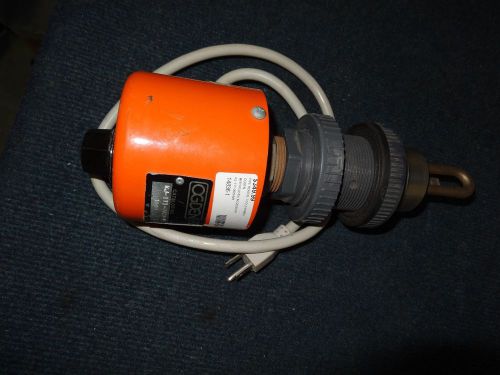 Ogden KG-1T1&#034; SS Pipe Plug Immersion Heater Adj. Control 1500W, 120V