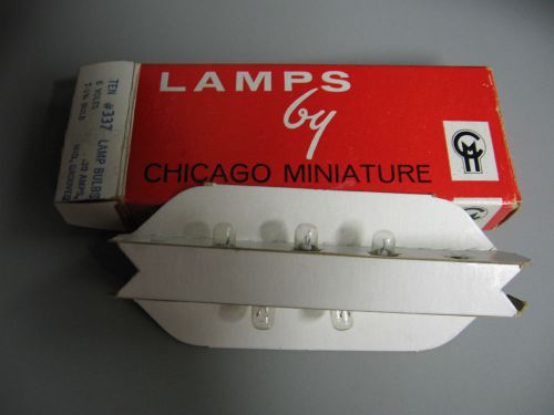 Vintage - Lot of FIVE Chicago Miniature Lamps - # 337 Bulbs - NOS