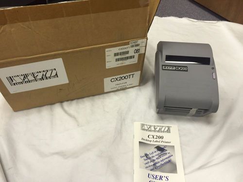 SATO CX200TT THERMAL BARCODE LABEL PRINTER SERIAL PARALLEL CX200 TT YCX200002