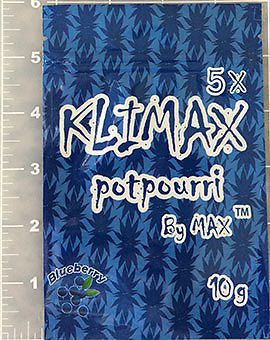 5X Klimax Potpourri By Max Blueberry 10 g *50* Empty Bags