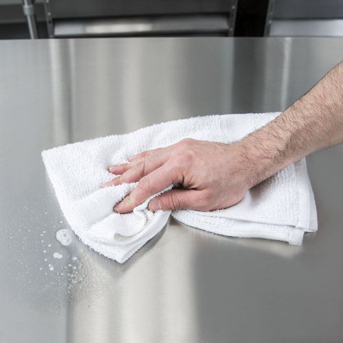 600 new white heavy duty terry bar mops restaurant cleaning towel 30oz for sale