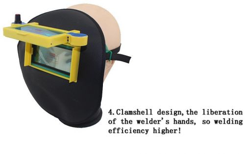 Welding auto darkening helmet goggles with DIN 9-DIN 13 adjustable shade. +GIFT