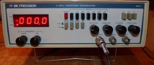BK Precision 4011 5 MHz Function Generator 120 Volt 15 Watt Works