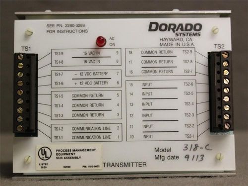 Dorado Security System Transmitter Model No. 3140-318 C