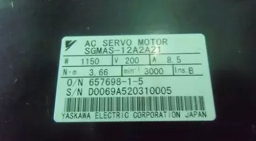 1PC Used Yaskawa SGMAS-12A2A21 #WM06