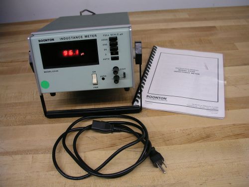 Boonton 62ad digital inductance meter with manual, 0.001 to 2000 uh @ 1 mhz for sale