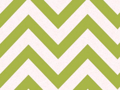 Apple Green &amp; White CHEVRON Stripe Tissue Paper - 20&#034; x 30&#034; - 24 XL Sheets