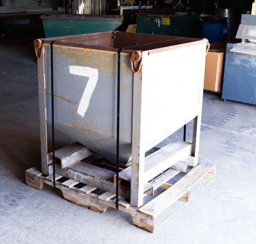 Self emptying hopper for material handling concrete and bulk items for sale