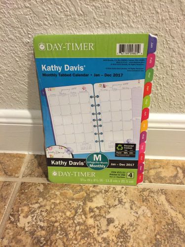 Day-Timer Planner Refill 2017 Size 4 Jan Dec Monthly Kathy Davis Floral Tabbed 7