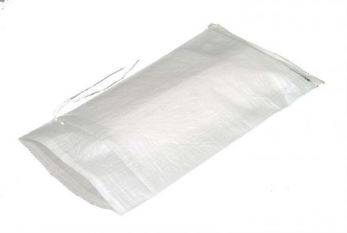 New white sandbag w/ tie 14x26 sandbag, bags, sand bags- military grade barriers for sale