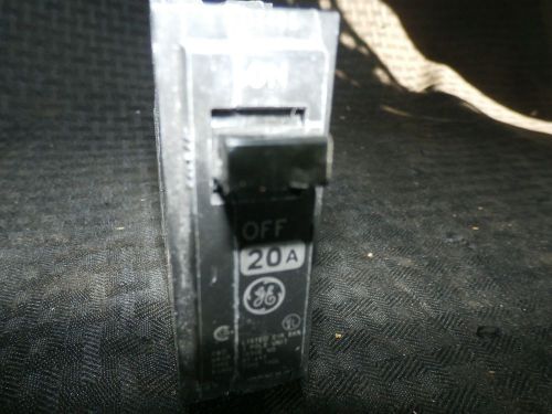 General Electric GE Breaker 20 Amp A 20A 1P THQL1120, RT-693