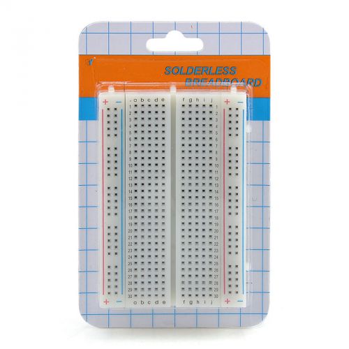 Solderless Breadboard 400 Point Contacts Bread Board Available Test Develop DIY