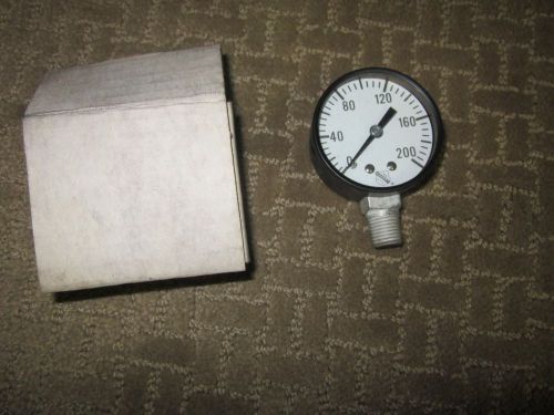 ASHCROFT 1850 Pressure Gauge 0-200 NOS In Box!  NEW - FREE SHIPPING!