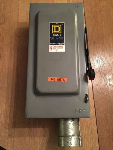 HU-362-WH 600v 30a Square D Disconnect Non Fused Hubbellock Welder Receptacle