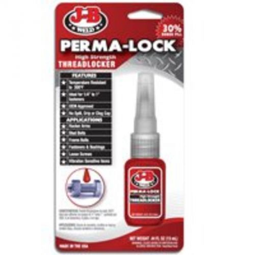 13Ml Permalock Red Threadlock J-B Weld Threadlocking Compound 27113 043425271136