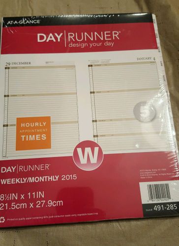 Day Runner Daily Calendar Planner Refill 2015, 8.5 x 11 Inches Page Size