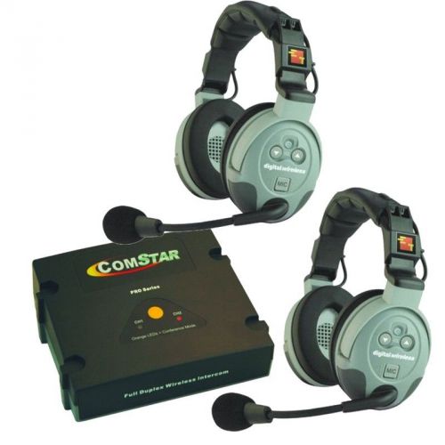 Eartec comstar xt (2) person full duplex wireless intercom system w/dual ear hs&#039; for sale