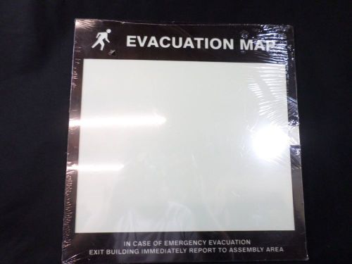 Accuform signs lumi-glow evacuation map holder for 8-1/2 x 11” insert dta202 for sale