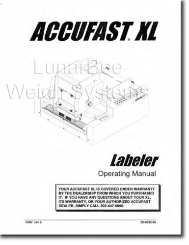 Accufast XL User Operators Manual