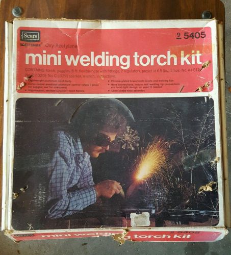 Vintage sears craftsman oxy-acetylene mini welding torch kit 9-5405 for sale
