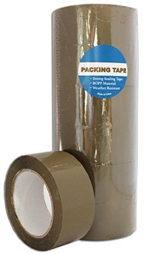 Packtapes 6-rolls packing tape 2&#034;x 110 yds - bopp material - strong carton for sale