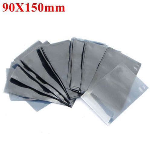 100pcs 90X150mm Translucent Antistatic Static Shielding ESD Open Top Bag