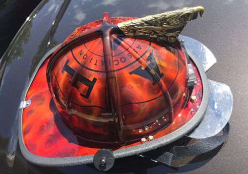 New Fire-Dex 1910 Firefighter Helmet Custom Painted IAFF Fireman