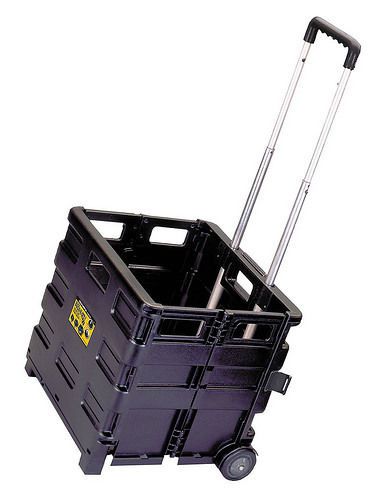 NEW COLLAPSIBLE FOLDING ROLLING CASE WHEELED CASE CARRIER CART FREE 2 DAY SHIP