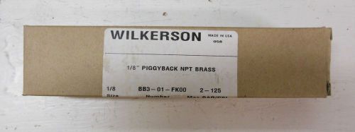 Wilkerson bb3-01-fk00 125 psi 1/8 &#034; piggyback npt brass bb301fk00 new for sale