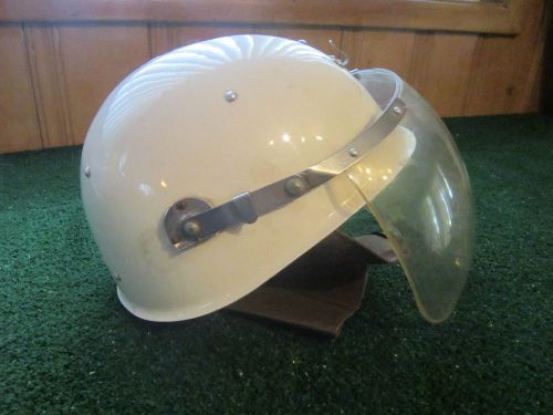 Rare vintage hard hat skullcap miner welder bubble flip up shield suspension for sale