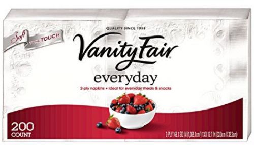 Vanity Fair Napkins Everyday, Family Pack, 400 Ct (Pack Of 2- 200 Ct)