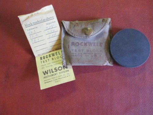 Rockwell hardness test block for sale