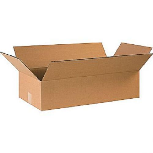 Corrugated cardboard flat shipping storage boxes 24&#034; x 12&#034; x 6&#034; (bundle of 20) for sale