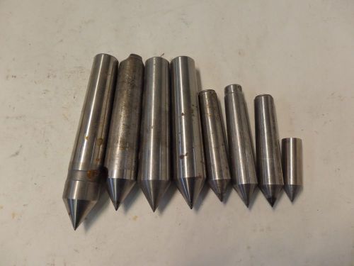 Lot of 8: Lathe Line Center Morse Taper Different sizes A6