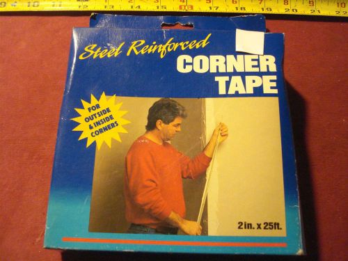(4179.) Corner Tape 2&#034; x 25 Feet - Steel Reinforced.  Made in USA