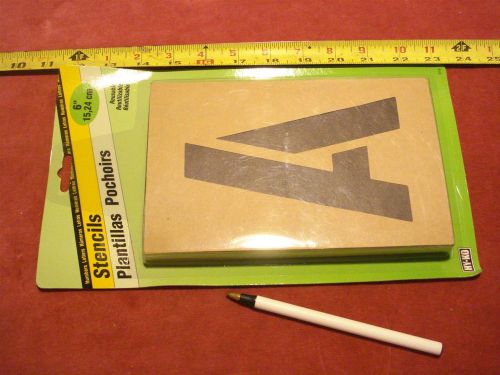 (3077.) Stencils for Letters &amp; Numbers 6&#034; High Re useable