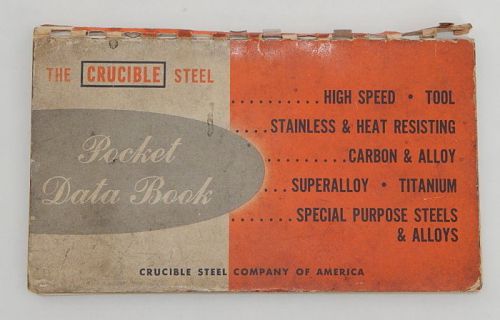 Crucible Steel Pocket Data Book Used