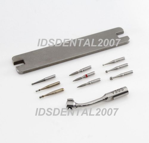 Dental Restorative V Tip V30 Type with 9 pcs Burs Compatible NSK SATALEC Scaler