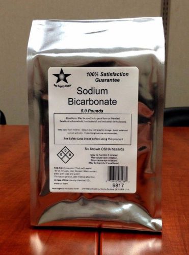 Sodium Bicarbonate (Baking Soda) 5 Lb Pack FCC/ Food Grade