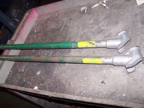 (2) LOT OF 2 GREENLEE 508  1/2&#034; AND 512  3/4&#034; PIPE BENDER