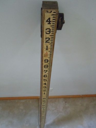 4&#039;6&#034;-12&#039; Lietz Transit Measuring Stick Surveying Rod Level Grade extendable