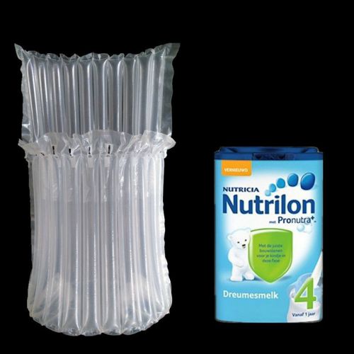 Inflatable air packaging protective bubble pack wrap bag for milk powder bottle for sale