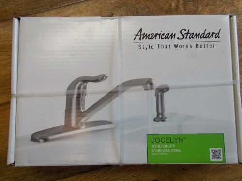 American Standard Jocelyn Kitchen Faucet w/ sprayer 9316.001.075 Stainless Steel