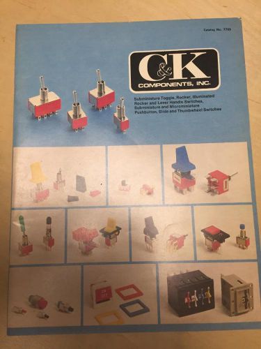 1977 C&amp;K Components Catalog ~ Toggle Rocker Switches Pushbutton Slide