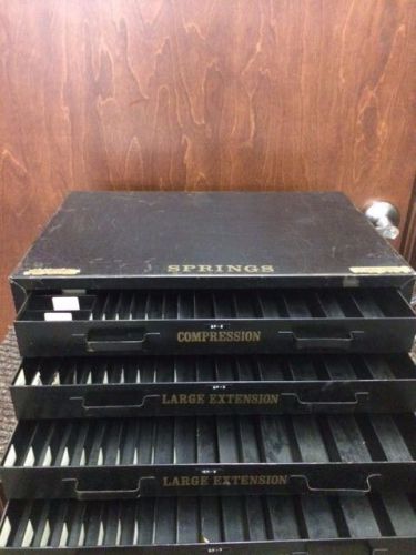Vintage Metal Industrial Spring Box Cabinet File Industrial Gardner Division