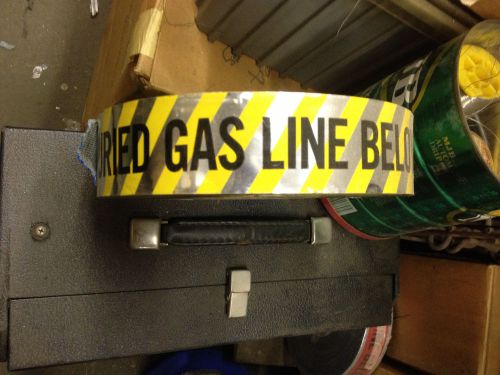 Buried gas line tape &amp; buried electrical line below for sale