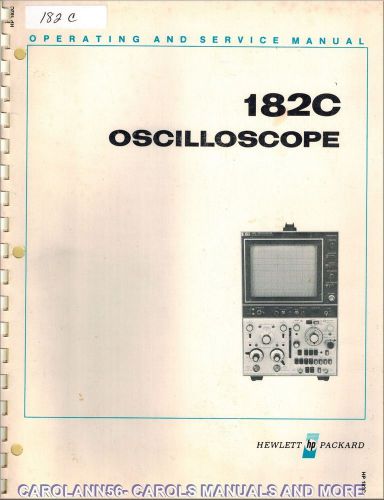 HP Manual 182C OSCILLOSCOPE