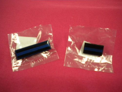Blue line lapel pin and award bar set for sale
